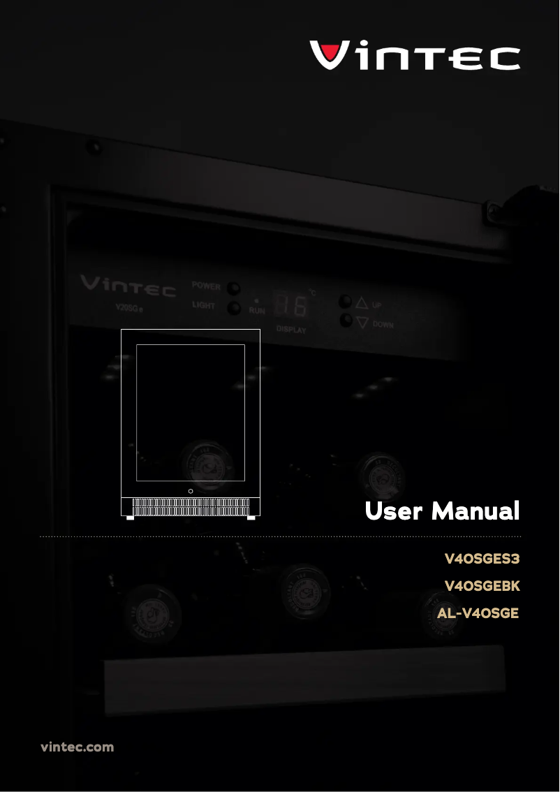 Page n°1 - Manuel utilisateur Vintec V40SGES3