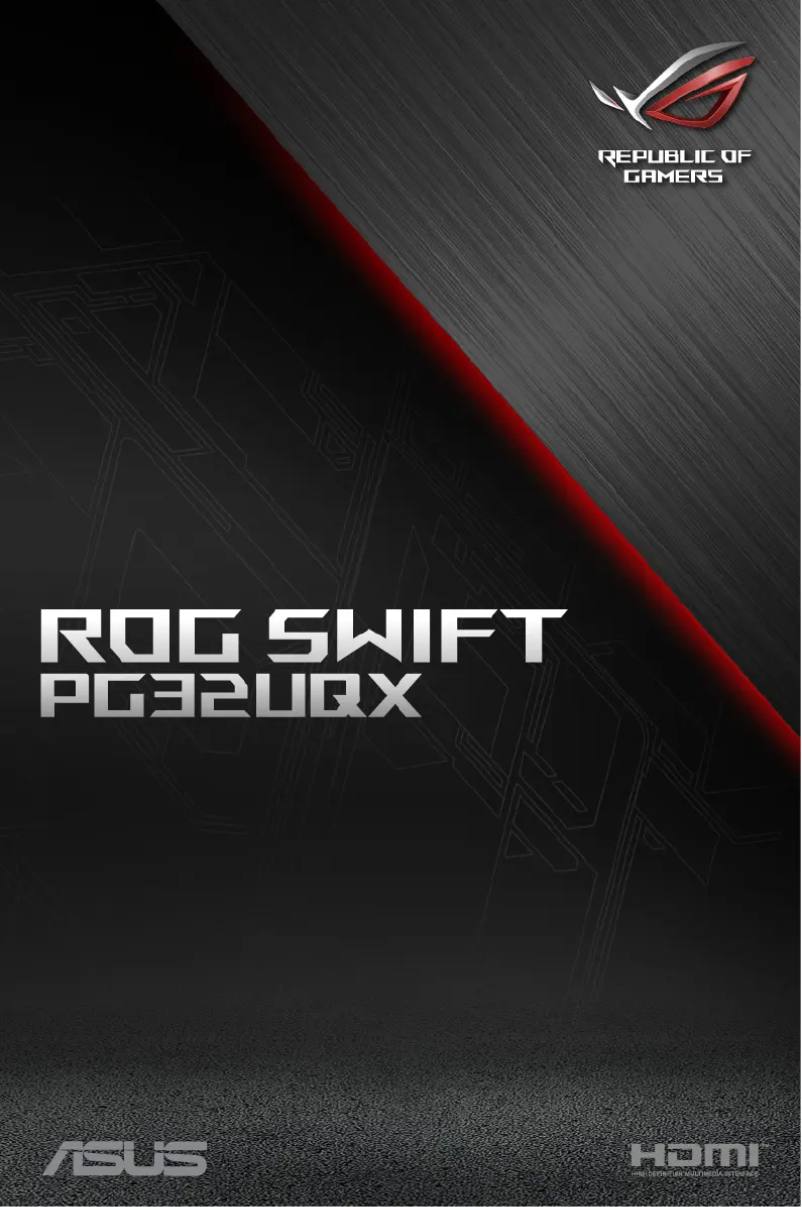 Page 1 de la notice Manuel utilisateur Asus ROG Swift PG32UQX