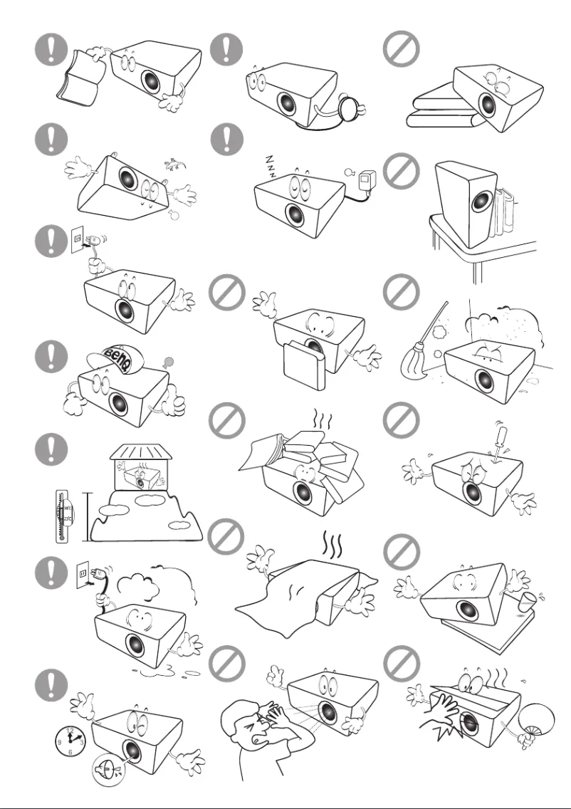 Page n°1 - Guide de démarrage rapide BenQ EH600