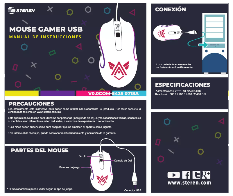 Página 1 del manual Manual de usuario Steren COM-5425