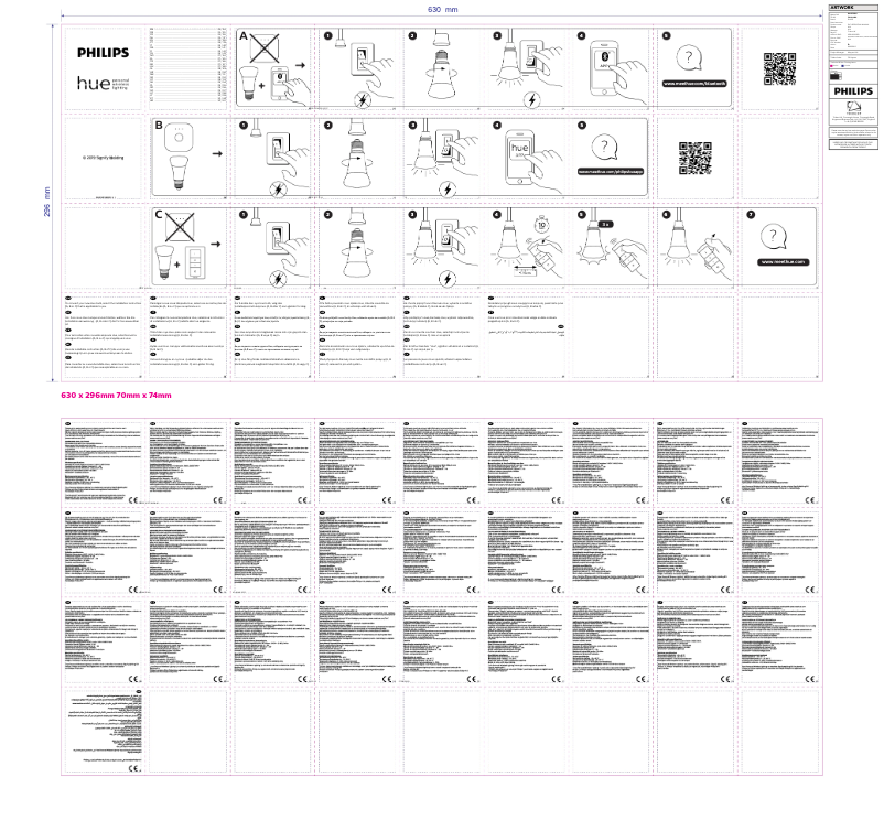 Image de la première page du manuel de l'appareil Hue White & Color