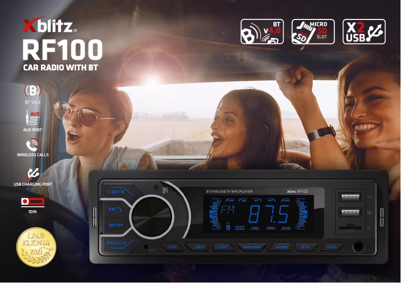 Page 1 de la notice Manuel utilisateur Xblitz RF100