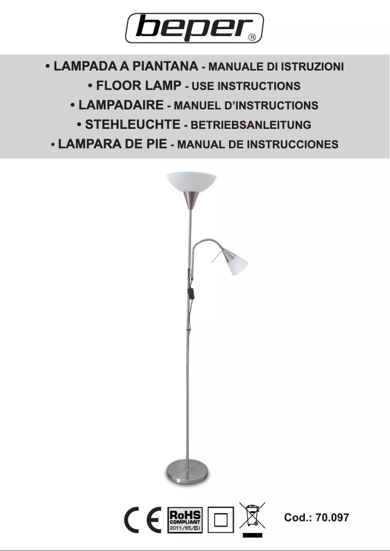 Image de la première page du manuel de l'appareil 70.097