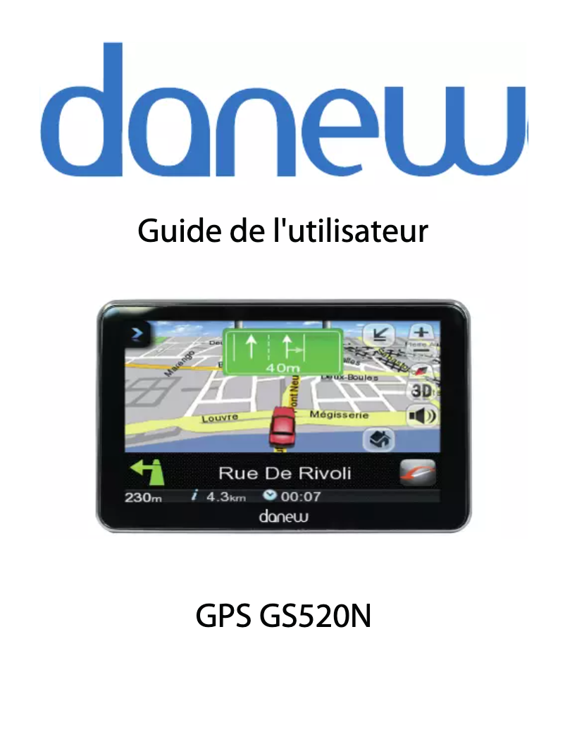 Page n°1 - Manuel utilisateur Danew GPS GS520N