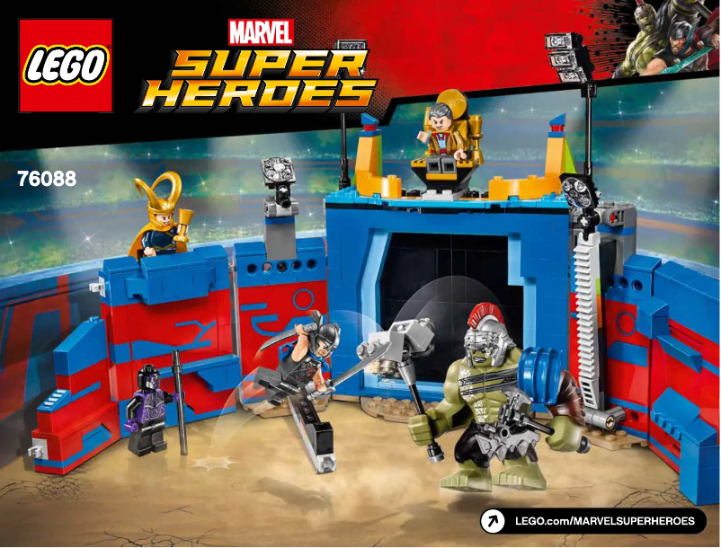 Page 1 de la notice Manuel utilisateur Lego Marvel Super Heroes 76088