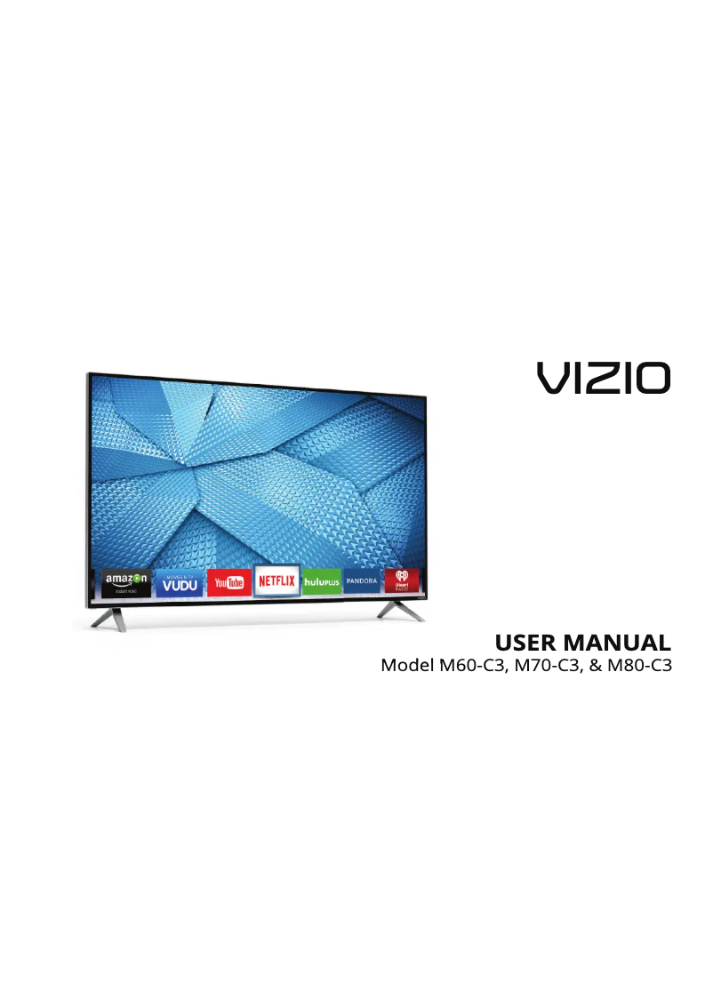 Page 1 de la notice Manuel utilisateur VIZIO M60-C3