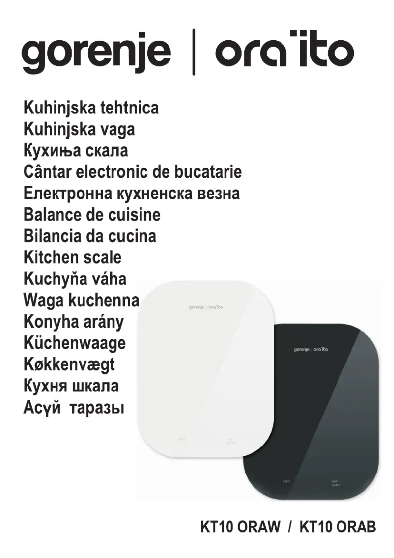 Image de la première page du manuel de l'appareil KT10ORAITOW