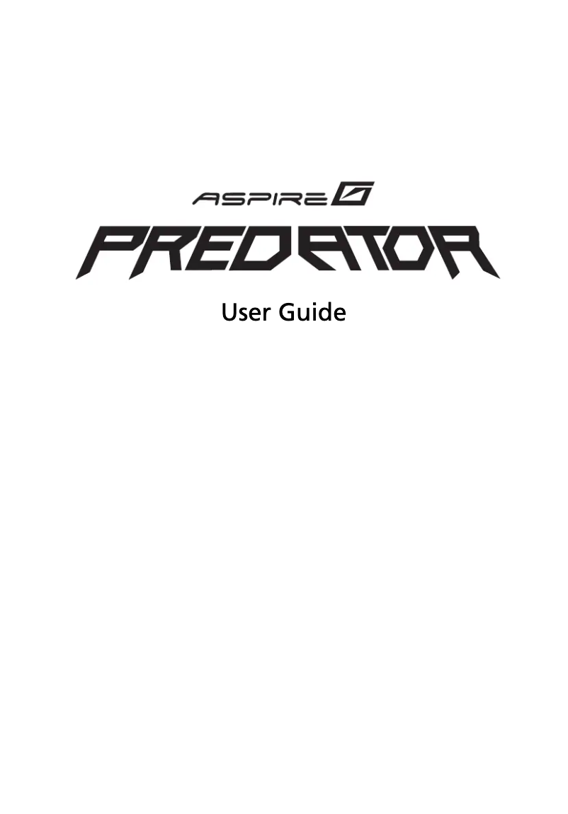 Imagen de la primera página del manual del dispositivo Aspire Predator G7700