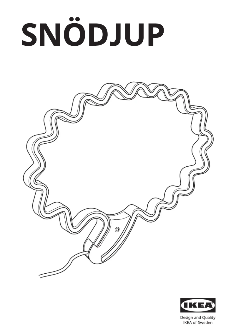 Image de la première page du manuel de l'appareil SNÖDJUP 305.106.51