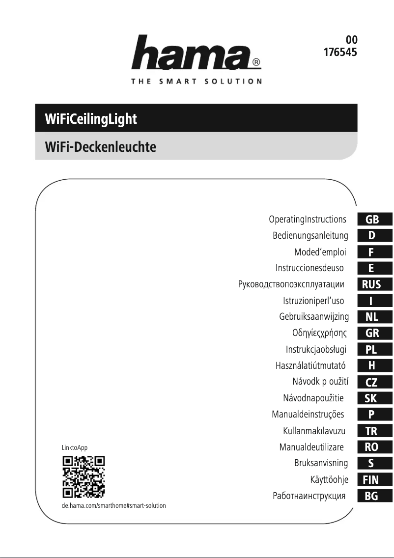 Page 1 de la notice Manuel utilisateur Hama 00176545