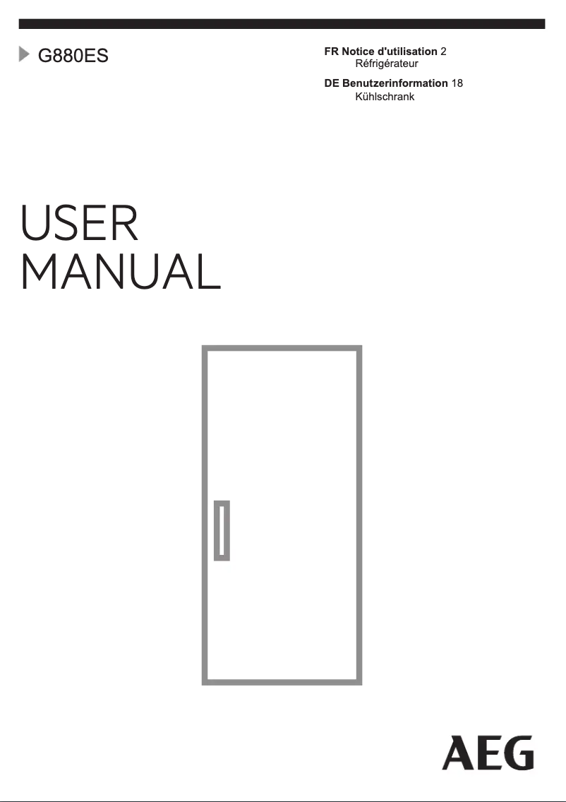 Image de la première page du manuel de l'appareil G880ES