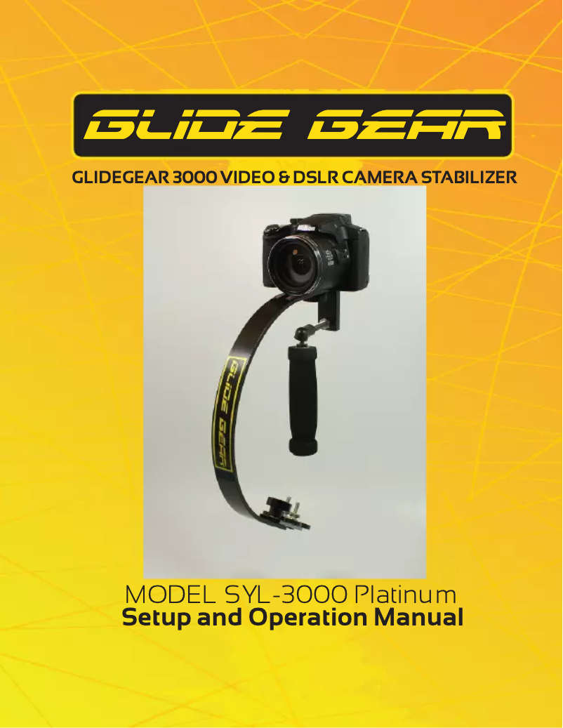 Page 1 de la notice Manuel utilisateur Glide Gear SYL-3000