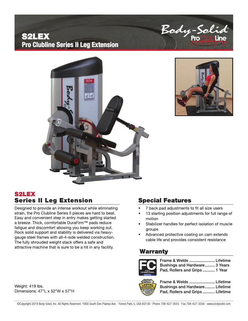 Image de la première page du manuel de l'appareil S2LEX