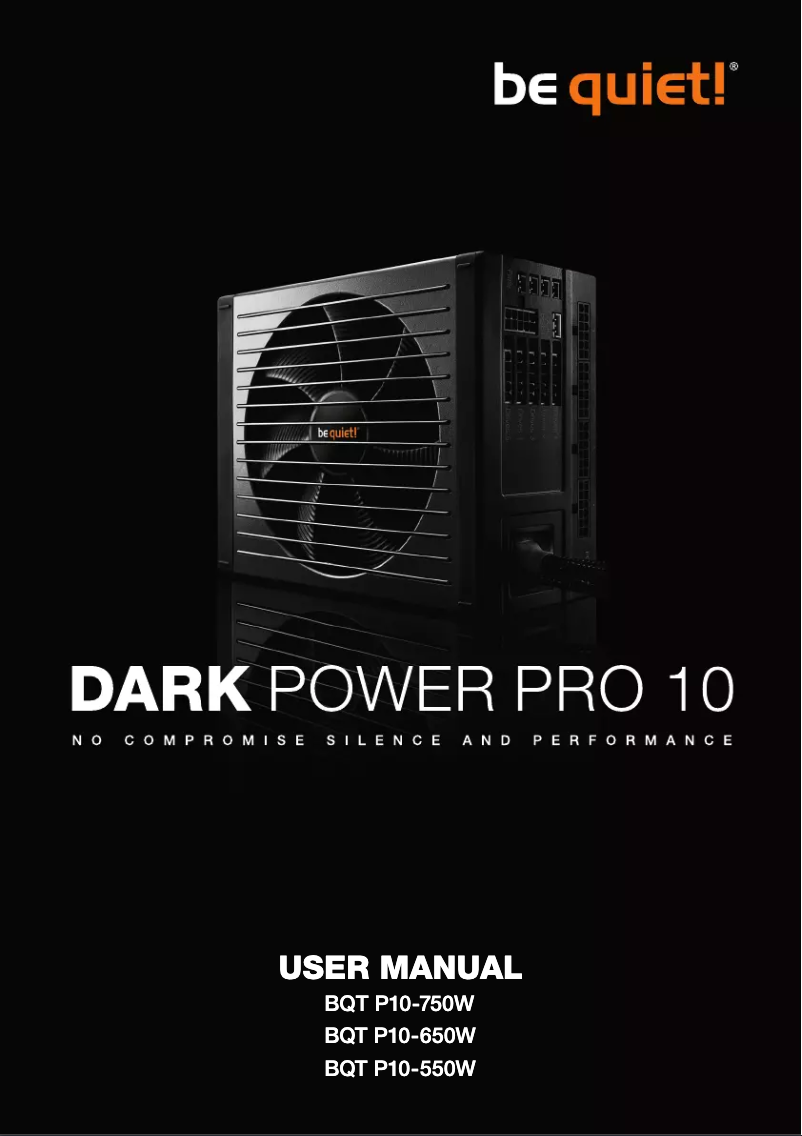 Página 1 del manual Manual de usuario Be Quiet! Dark Power Pro 10 650W