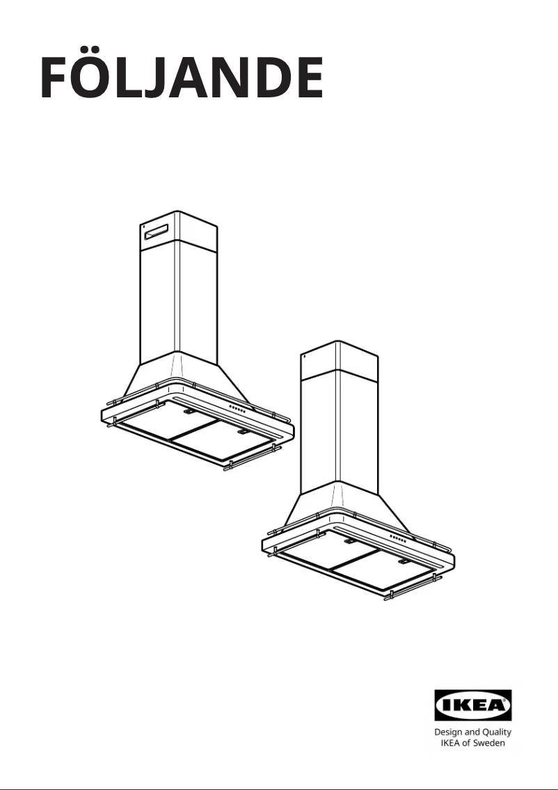 Imagen de la primera página del manual del dispositivo FÖLJANDE 205.217.11