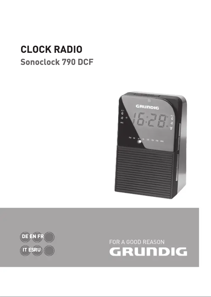 Page n°1 - Manuel utilisateur Grundig Sonoclock 790 DCF