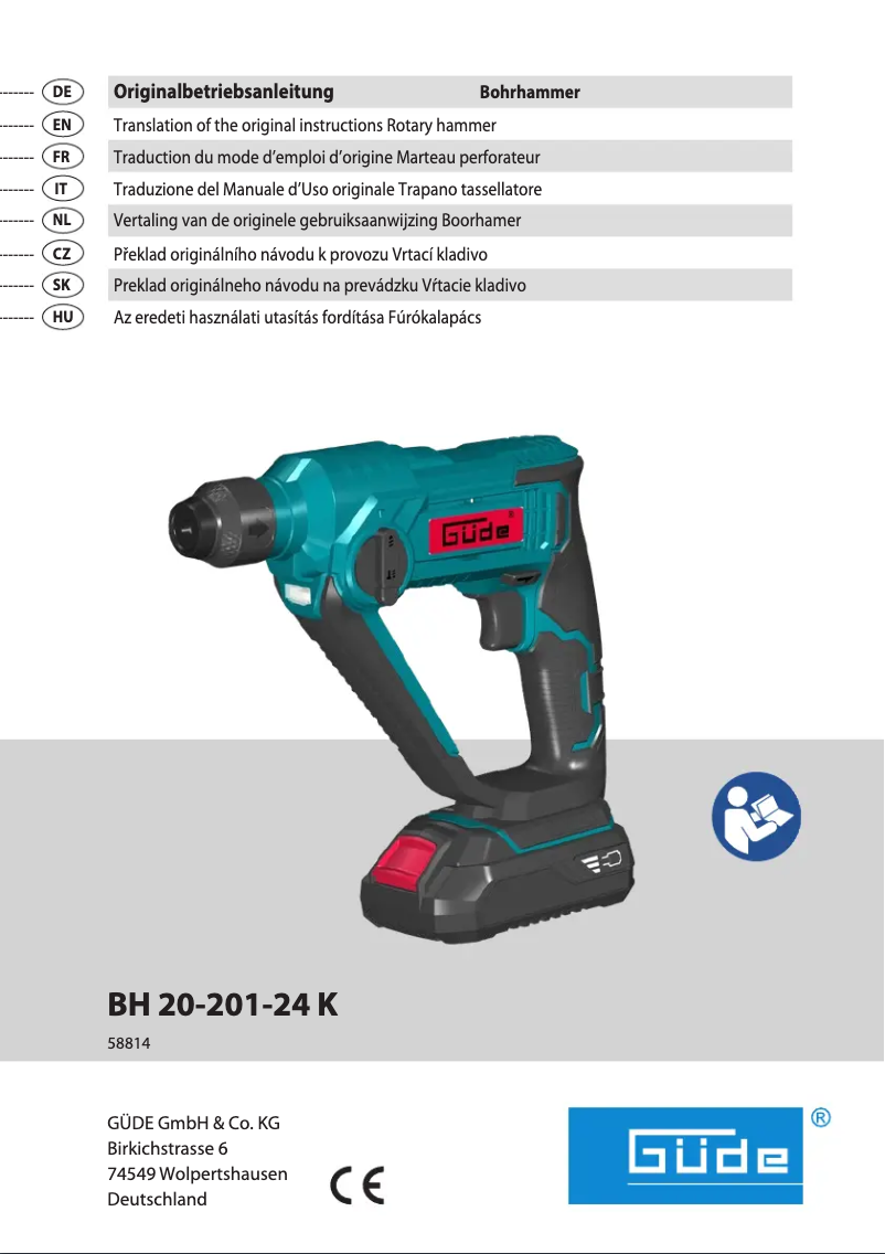 Image de la première page du manuel de l'appareil BH 20-201-24K