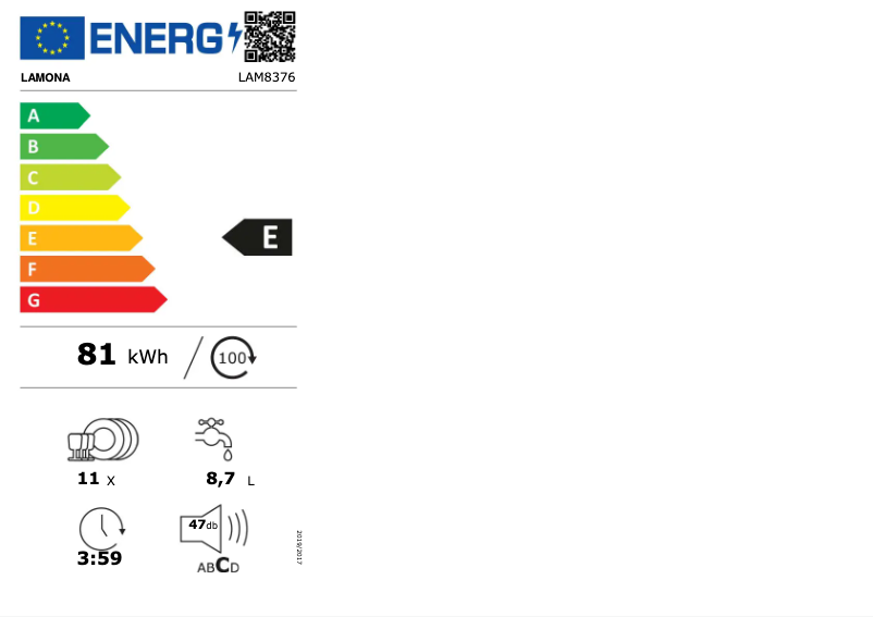 Image de la première page du manuel de l'appareil LAM8376