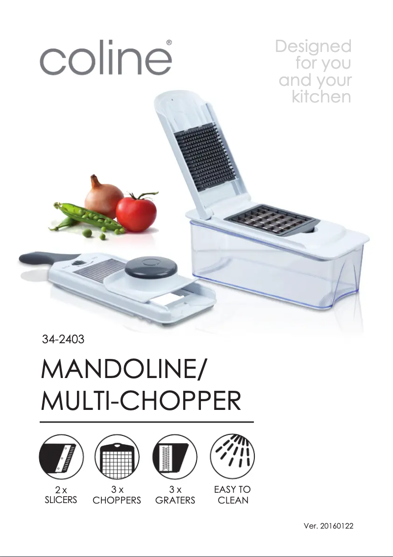 Page 1 de la notice Manuel utilisateur Coline 34-2403