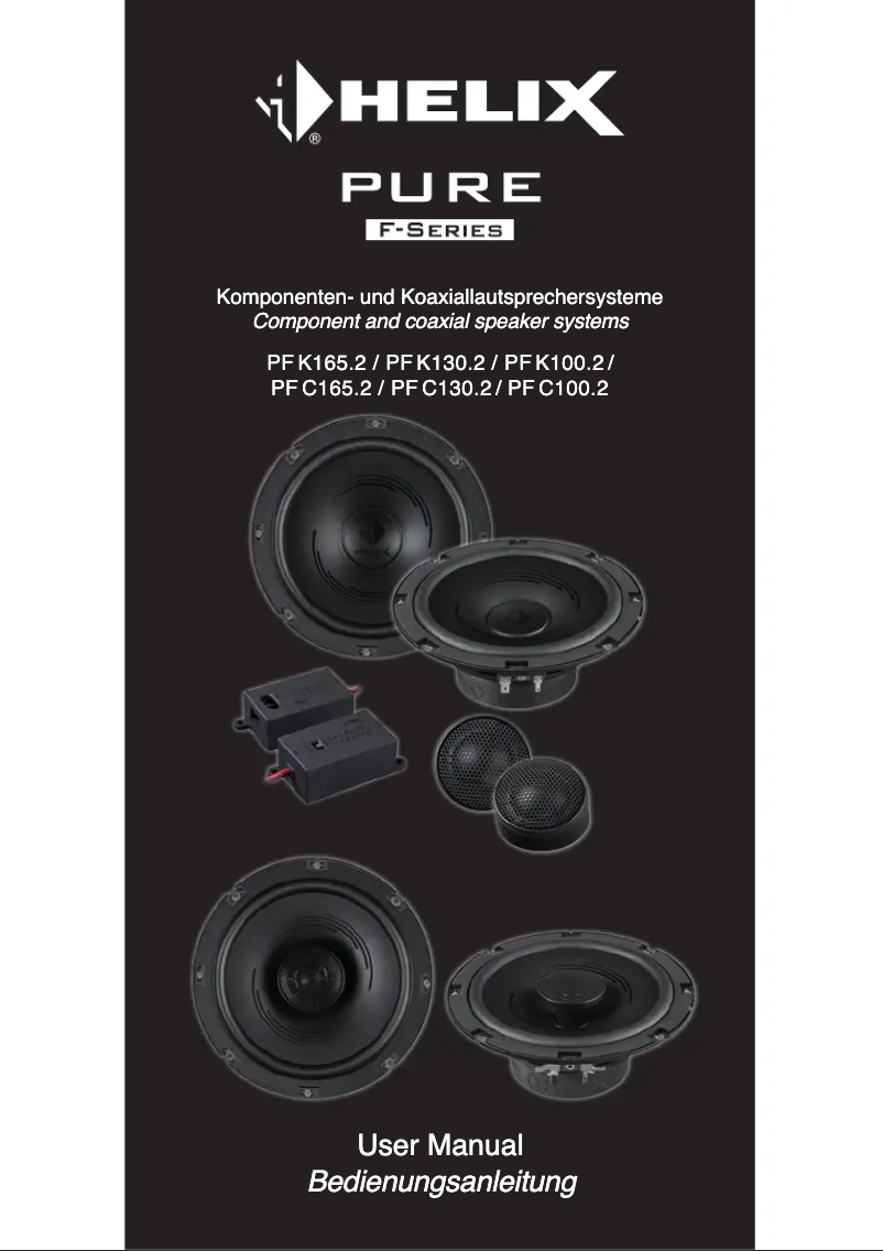 Page n°1 - Manuel utilisateur Helix Pure PFC100.2