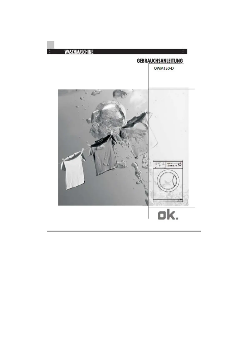Página 1 del manual Manual de usuario OK OWM 150-D