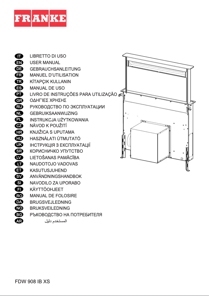 First page image of the manual for FDW 908 IB XS