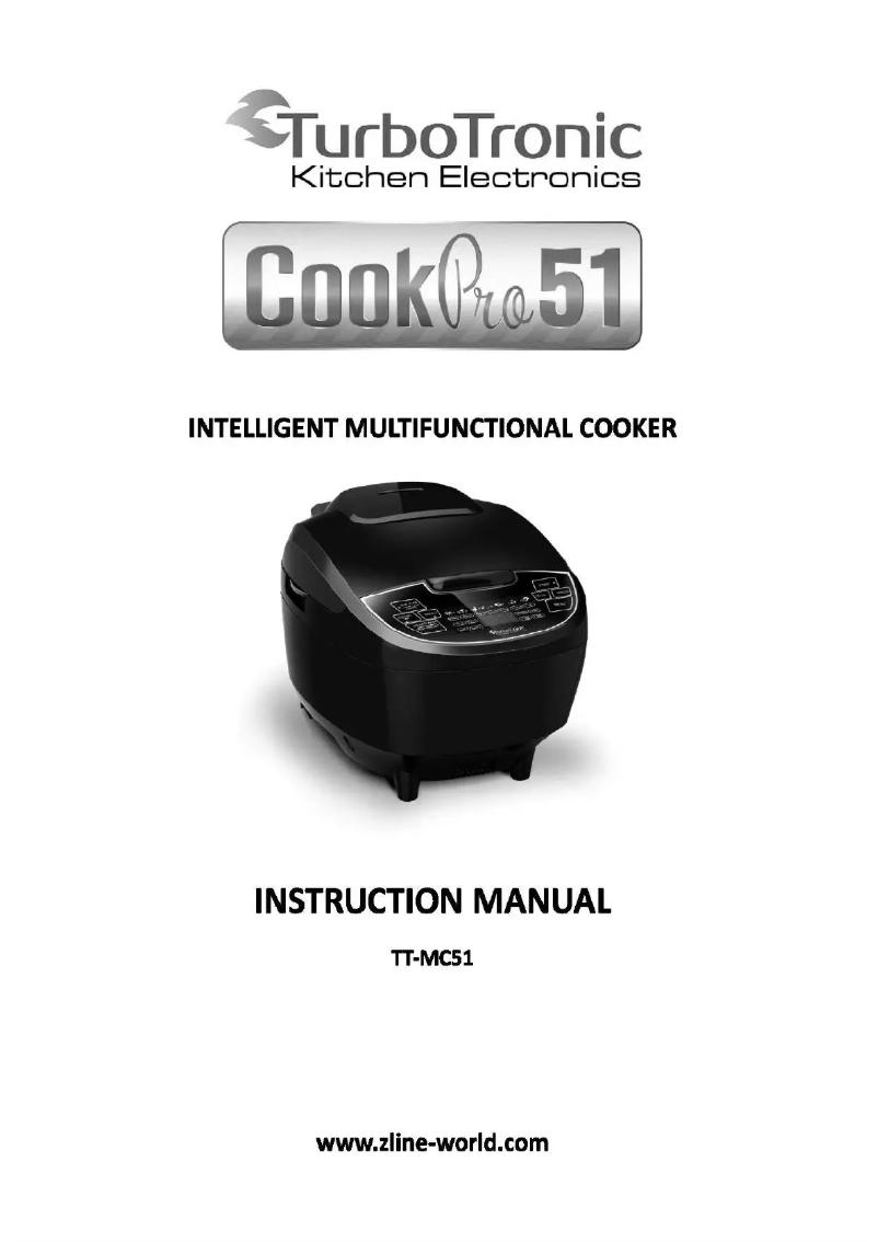 Page n°1 - Manuel utilisateur TurboTronic TT-MC51
