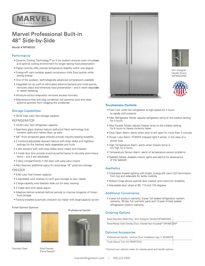 Image de la première page du manuel de l'appareil MP48SS2N