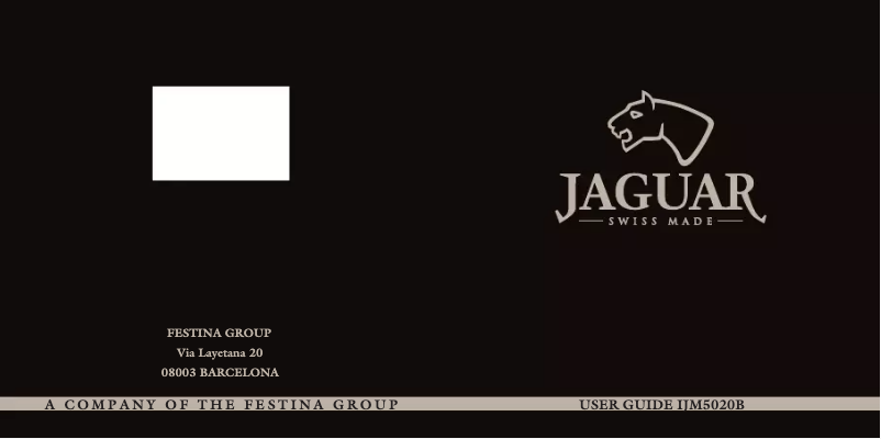 Page 1 de la notice Manuel utilisateur Jaguar J613