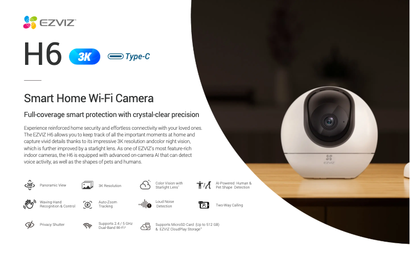 Image de la première page du manuel de l'appareil H6