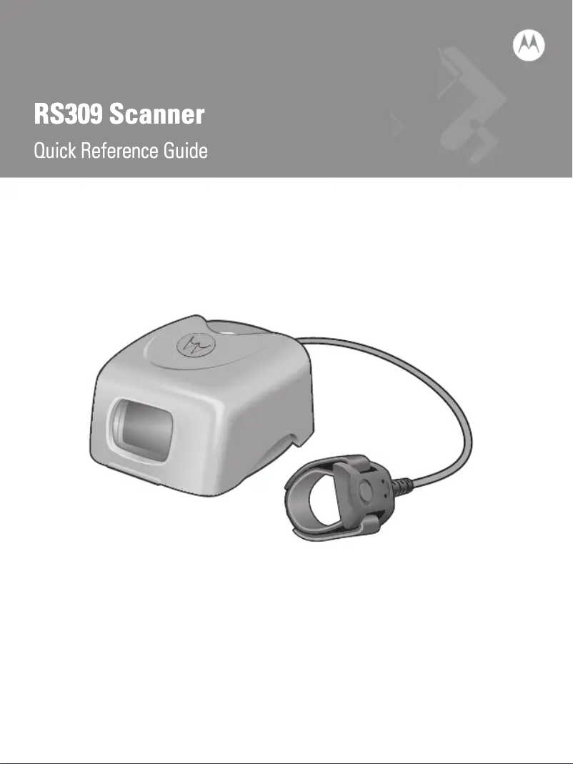 Page n°1 - Manuel utilisateur Zebra Symbol RS309