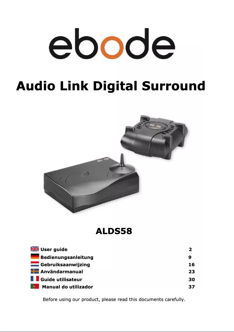 Página 1 del manual Manual de usuario ebode Audio Link Digital Surround
