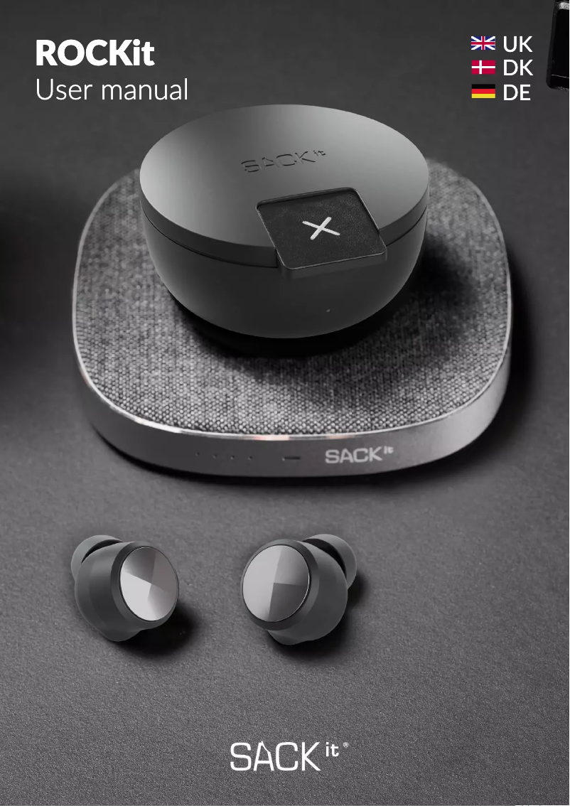 Page n°1 - Manuel utilisateur SACK it ROCKit