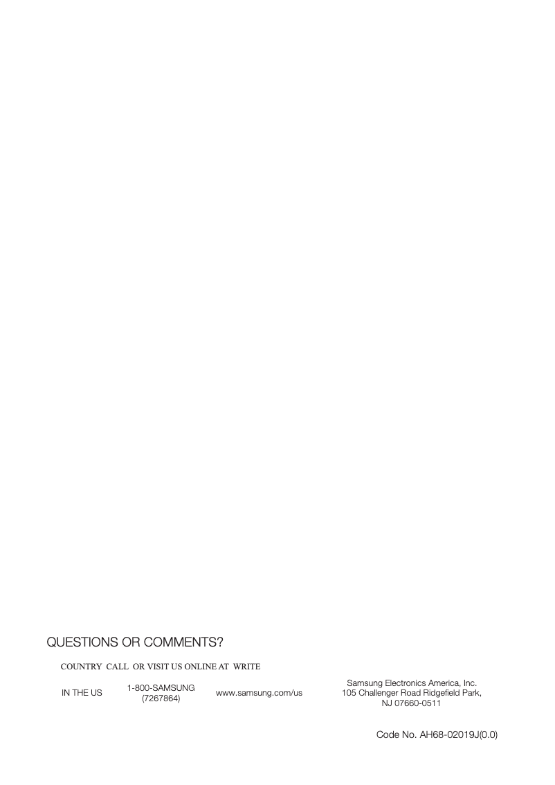 Page n°1 - Manuel utilisateur Samsung HT-BD2ST