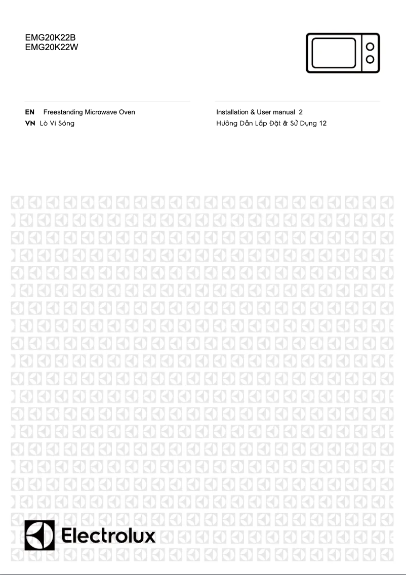 Page 1 de la notice Manuel utilisateur Electrolux EMG20K22B