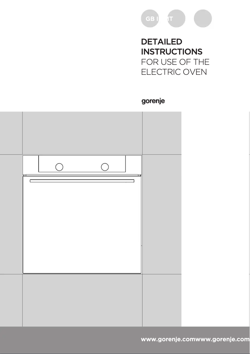 Page n°1 - Manuel utilisateur Gorenje BO747S30X