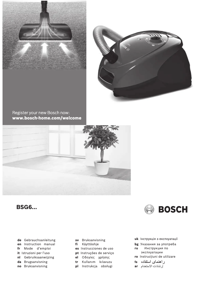 Página 1 del manual Manual de usuario Bosch BSG6B110