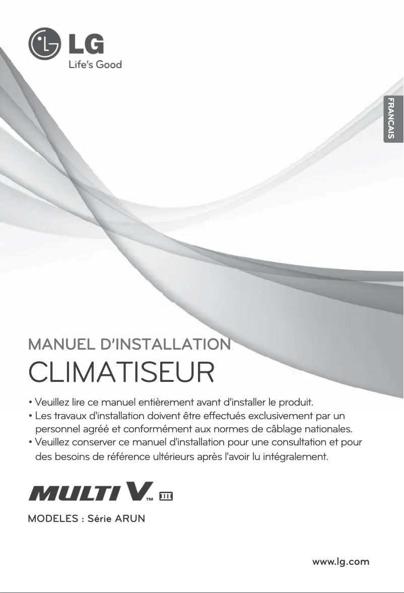 Image de la première page du manuel de l'appareil ARUN121BT3