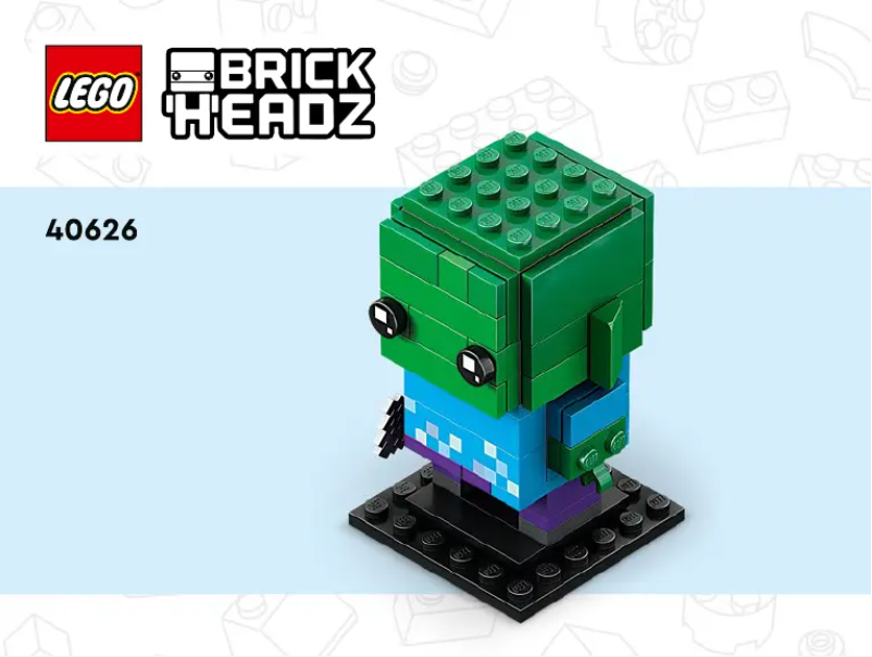Page n°1 - Manuel utilisateur Lego Brickheadz 40626
