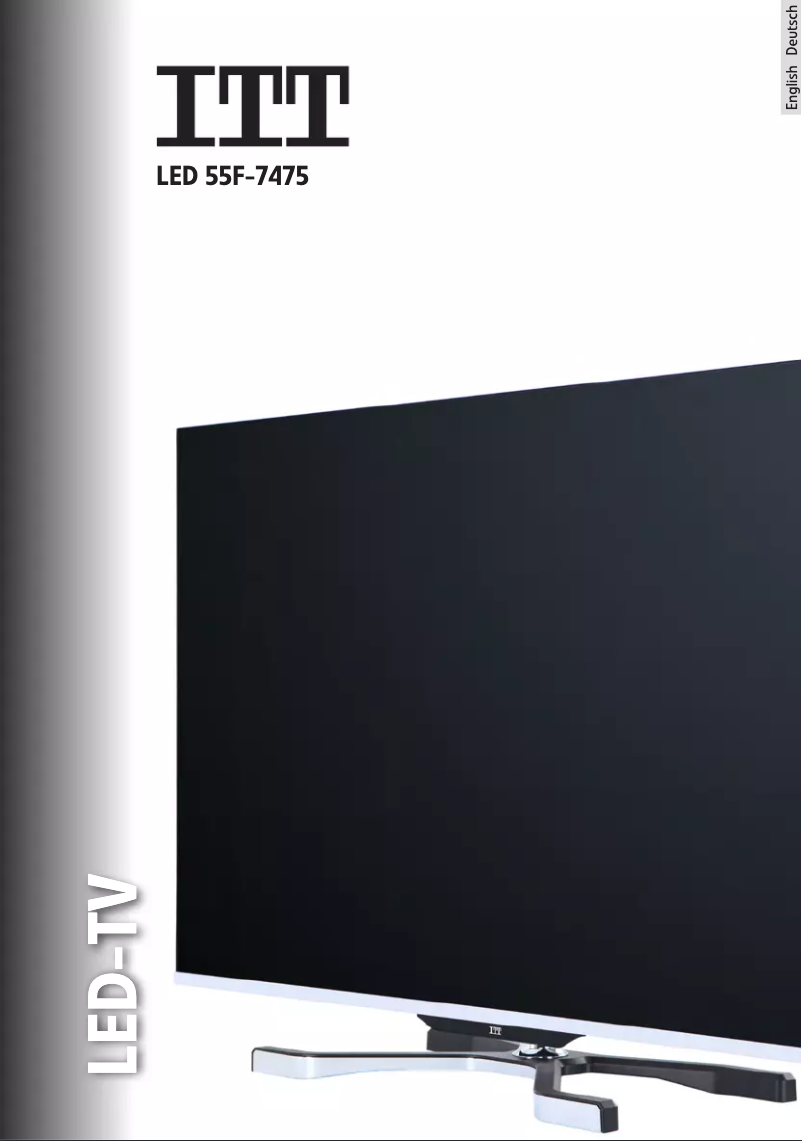 Image de la première page du manuel de l'appareil LED 55F-7475