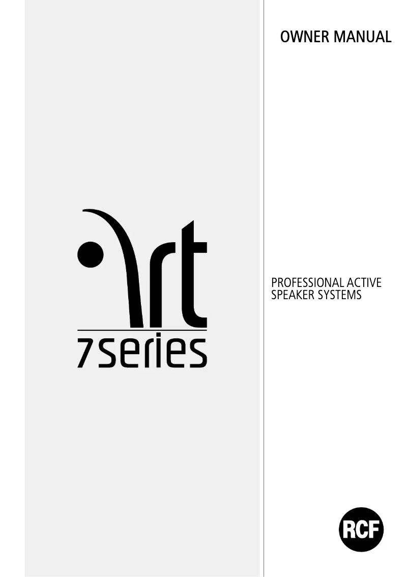 Image de la première page du manuel de l'appareil ART 732-A