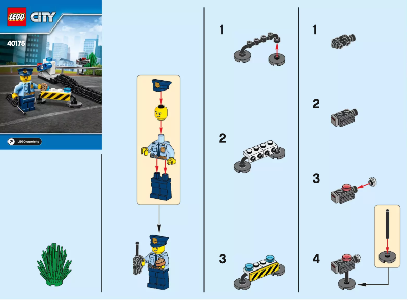 Page 1 de la notice Manuel utilisateur Lego City 40175