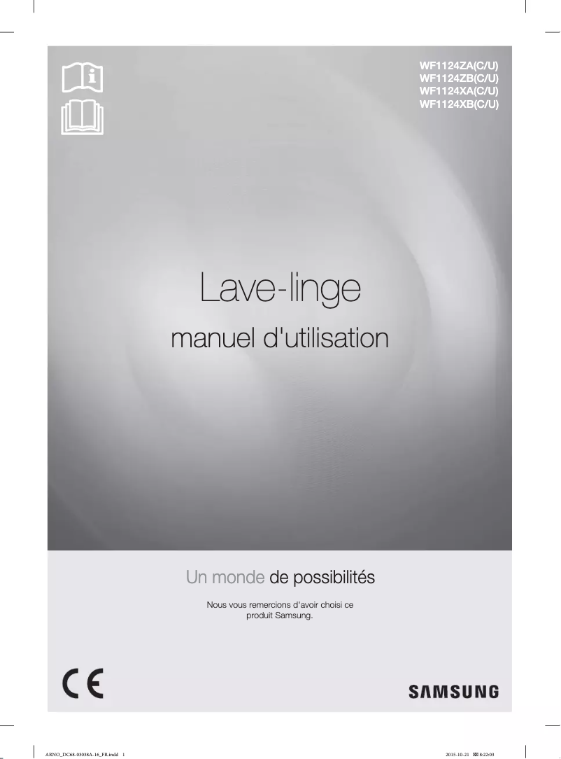 Page n°1 - Manuel utilisateur Samsung EcoBubble WF1124XBC