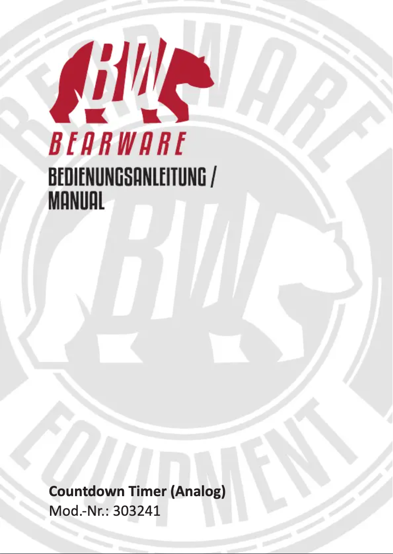 Página 1 del manual Manual de usuario Bearware 303241