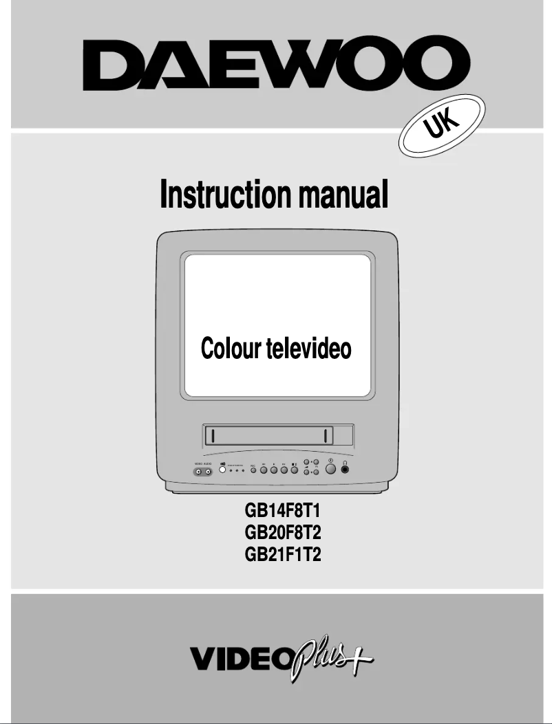 Page 1 de la notice Manuel utilisateur Daewoo GB20F8T2