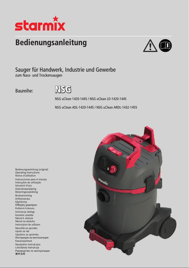 Image de la première page du manuel de l'appareil NSG uClean ARDL-1432