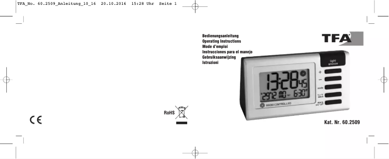 Image de la première page du manuel de l'appareil 60.2509