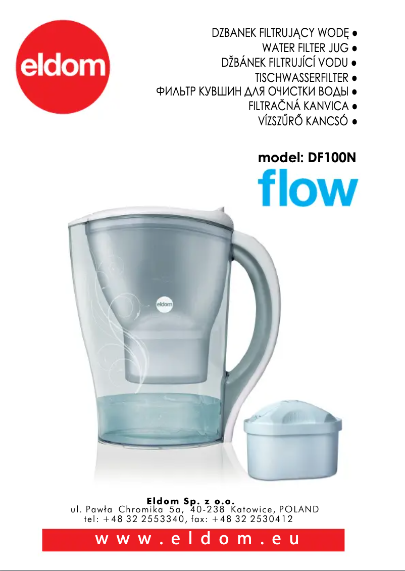 Page n°1 - Manuel utilisateur Eldom Flow DF100N