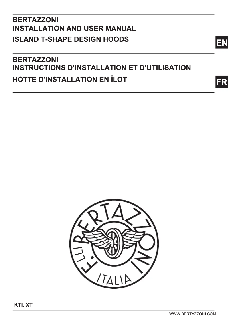 Page n°1 - Manuel utilisateur Bertazzoni KTI48XT