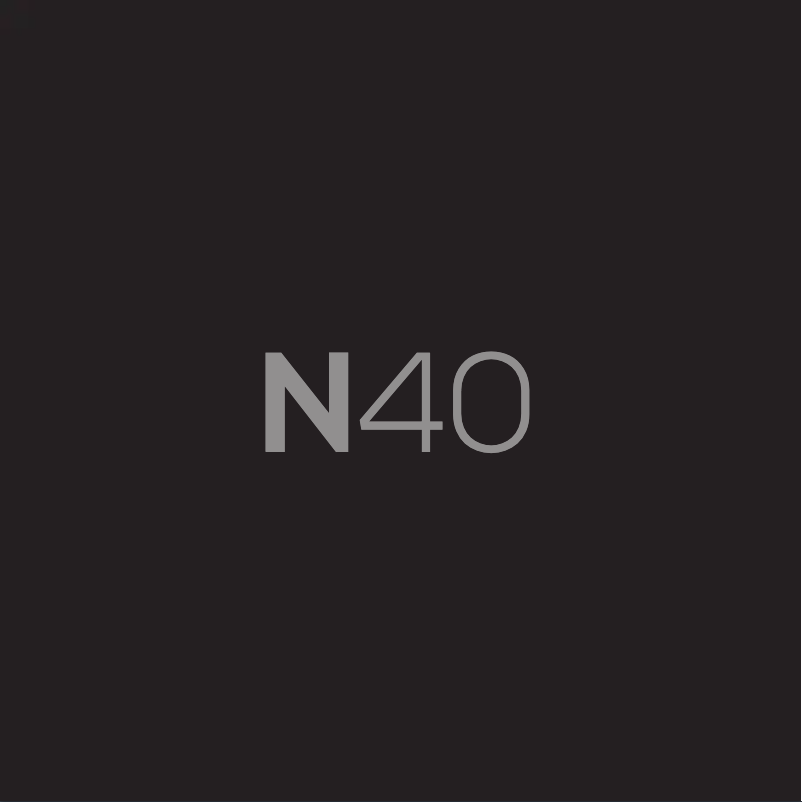 Page n°1 - Manuel utilisateur AKG N40